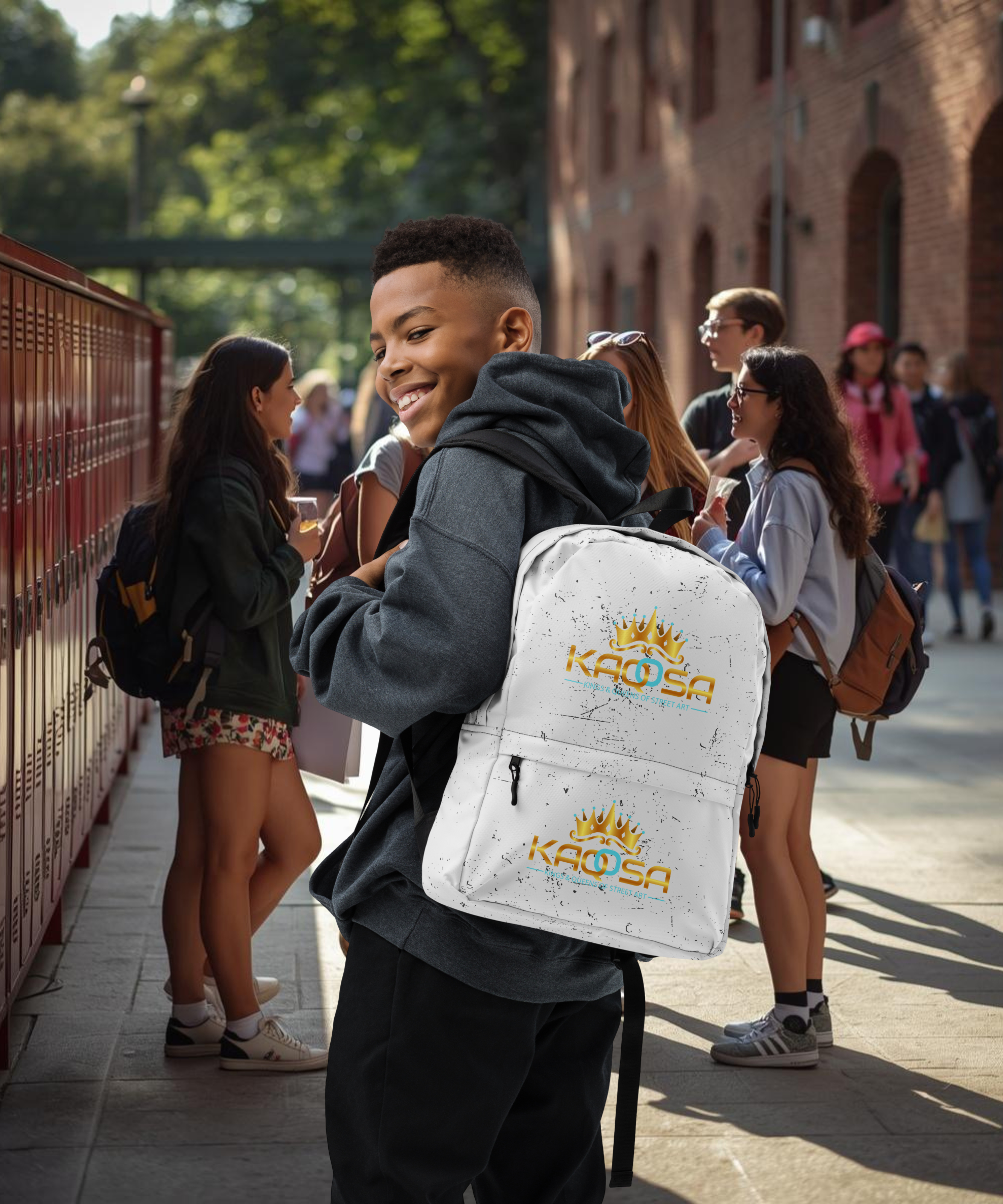 Kaqosa White Backpack