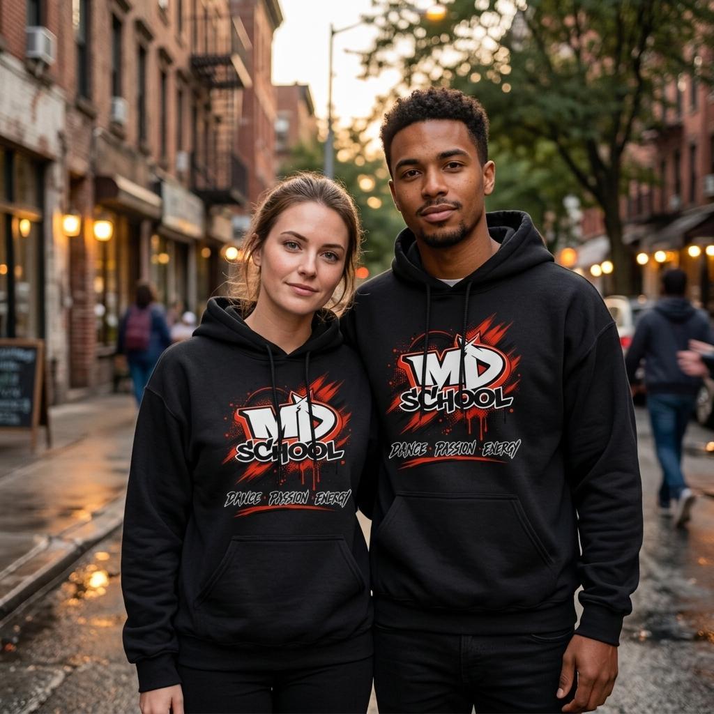 Sweat à capuche MD SCHOOL Logo